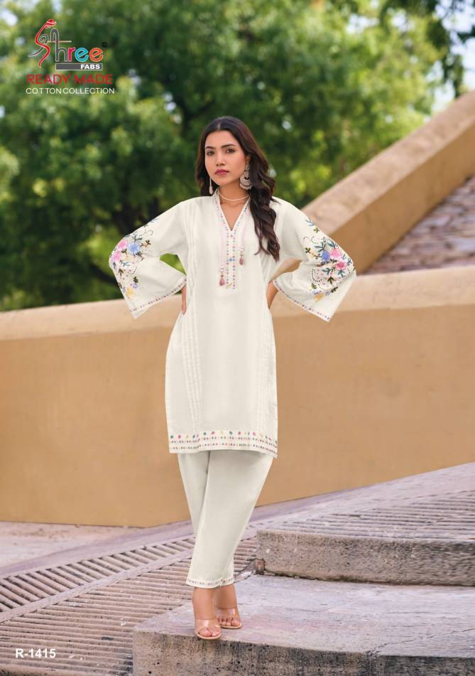 R 1415 By Shree Cambric Cotton Pakistani Kurti With Bottom Wholesale Price In Surat